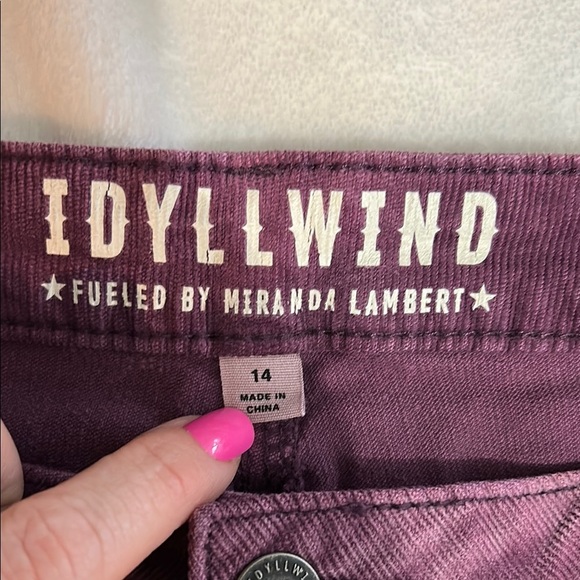 Idyllwind Mauve Velvet Boot Flare Pants - Picture 12 of 13